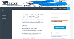 Desktop Screenshot of fintext.de